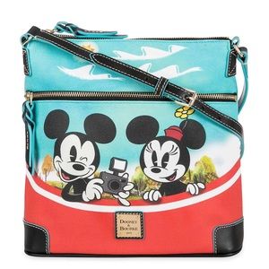 Dooney and Bourke Rare Mickey, Minnie, Donald, and Daisy Skyliner Crossbody Bag